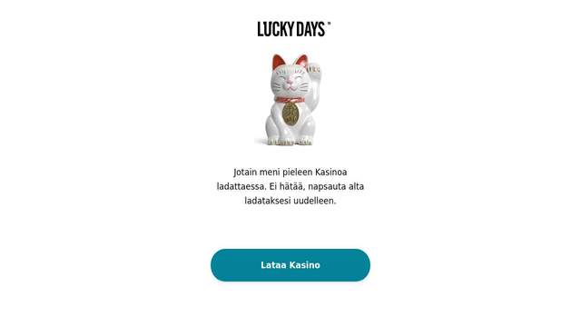 LuckyDays casino screenshot